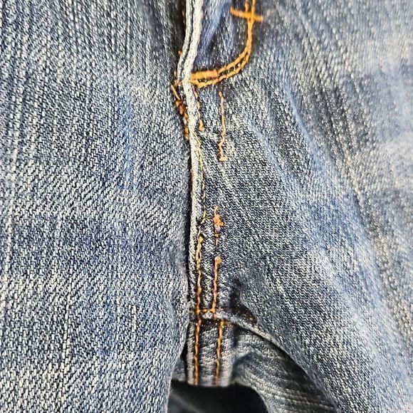Abercrombie & Fitch NY Medium Wash Stretch Straight Leg 5 Pocket Jeans Sz 2 - Picture 13 of 13